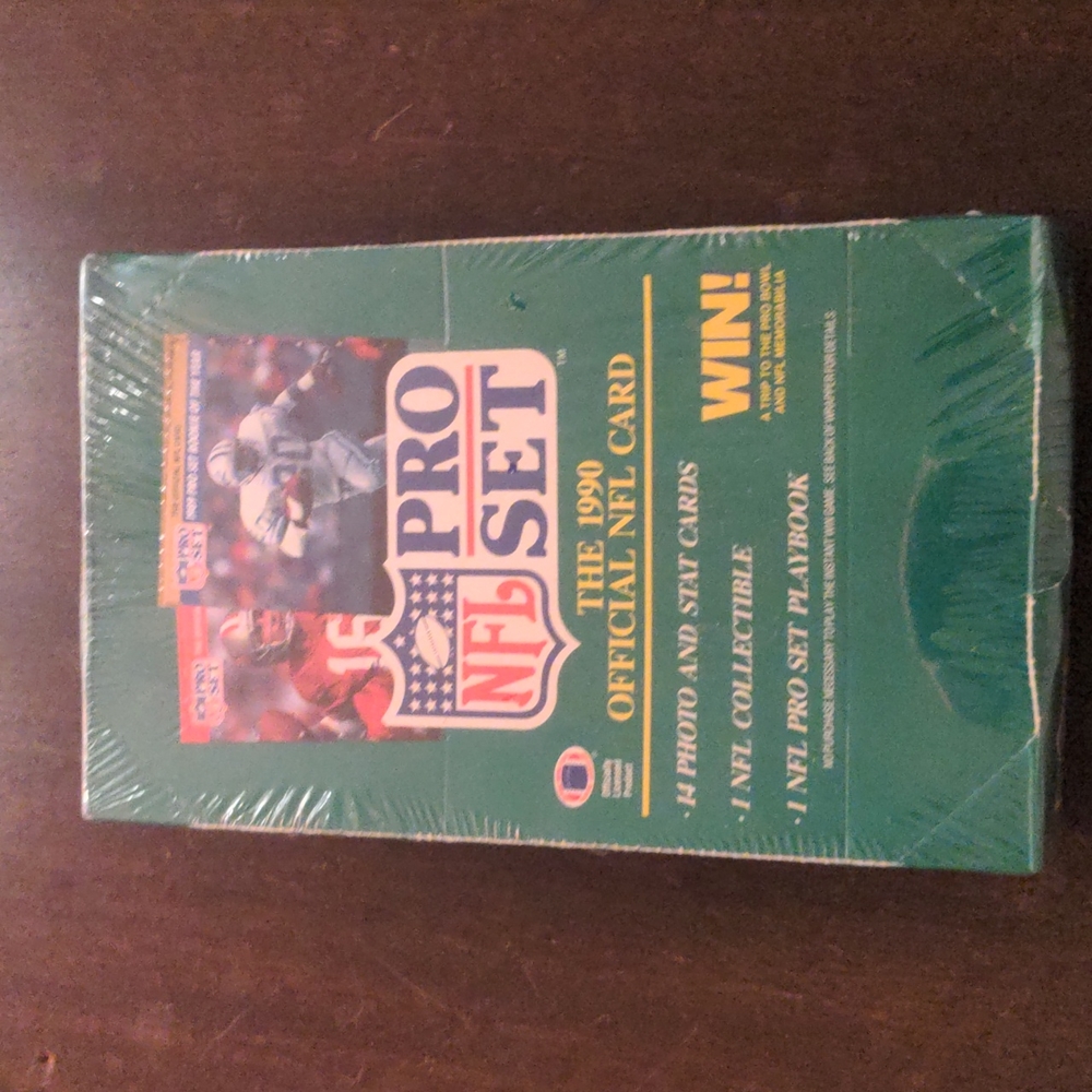 1990 NFL Pro Set Football Box